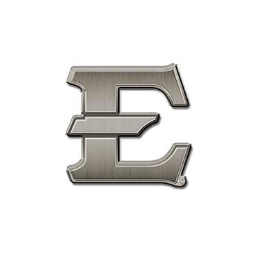 Imagem de Rico Industries Emblema de automóvel antigo NCAA East Tennessee State Buccaneers em níquel antigo para carro/caminhão/SUV