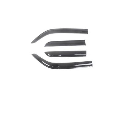 Imagem de GRJQRKHZ Defletor de janela lateral de carro para A&UDI Q5 8R 2009-2016 Weathershied viseira de porta vento sol proteção chuva janela lateral defletores de vento