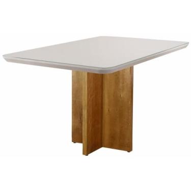 Imagem de Mesa de Jantar Moderna com Vidro - Roma-1,20x0,80m - Móveis Mundial