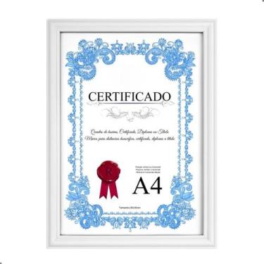 Imagem de Moldura Quadro A4 20x30 Porta Certificado Diploma Foto Parede - Sutt, 