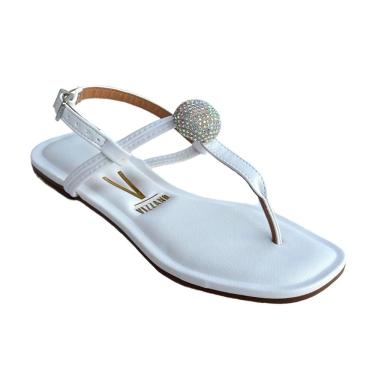 Imagem de Sandália Fem Vizzano Rasteira Pelica Branco 6447.215