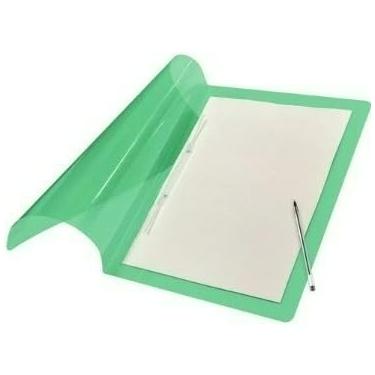 Imagem de Pasta C Presilha Grampo Trilho A4 Oficio Candy Color Pasta Sanfonada Fácil Transporte Armazenamento Contratos(Verde)
