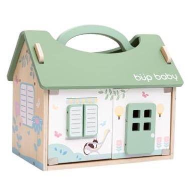 Imagem de Brinquedo De Madeira Casinha De Bonecas Verde Büp Baby