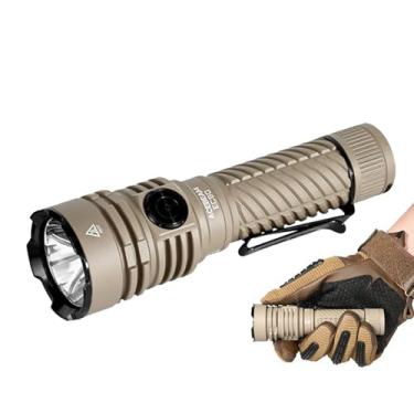 Imagem de ACEBEAM Lanterna EC90 4300 High Lumens 573M EDC de longo alcance com base magnética, lanterna de bateria recarregável e substituível, lanterna de LED super brilhante, lanterna de bolso para emergência