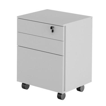 Imagem de Gaveteiro 3 Gavetas Com Rodízios Me4148 Branco