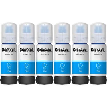 Imagem de Kit 6 Tintas Para Epson L4160 L4150 T504 L6171 L6161 L6191 T504 - Bulk