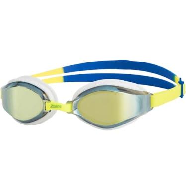 Imagem de Zoggs Óculos de natação Endura Max unissex adulto, amarelo/azul/limão, espelhado