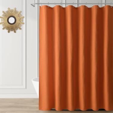 Imagem de Cortina de chuveiro Naturoom Burnt Orange 180x210cm com ganchos