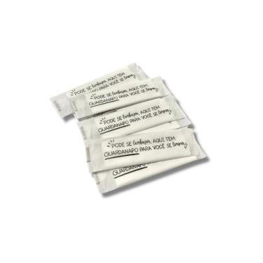 Imagem de Guardanapo de Papel Folha Dupla para Delivery, 500 Unidades, Sachê Individual