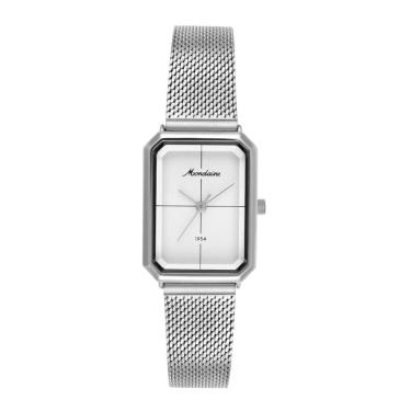 Imagem de Relogio Mondaine Feminino Ref: 32939l0mvne2 Retangular Mesh Prateado 1954
