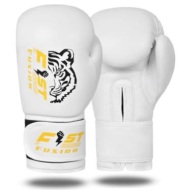 Imagem de Luvas de boxe infantil para treinamento e poupanças Muay Thai Kickboxing Workout Youth Mitts MMA Junior saco de pancadas 57 g 113 g 170 g (branco, 113 g)