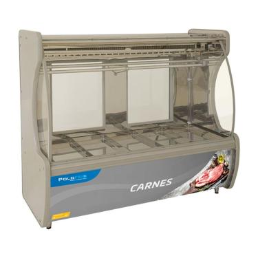 Imagem de Balcão De Carnes Com Gancheira 2mt 1005 Polofrio 220v 1005 Faixa Frontal Azul