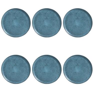 Imagem de Conjunto De Pratos Rasos 06 Peças Bio Night Sky Porto Brasil