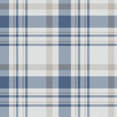 Imagem de Papel De Parede Hana Xadrez Azul 1906-2