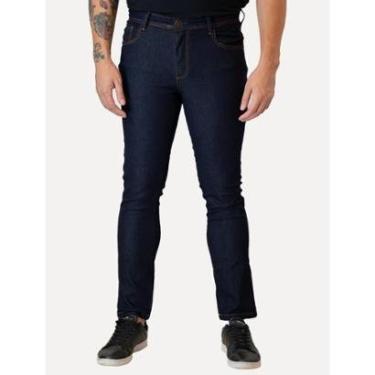 Imagem de Calça Dudalina Jeans Masculina Slim Stretch Khahi Icon Escuro-Masculino