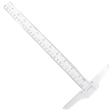 Imagem de Hordion 12 polegadas/30 cm quadrado em T, régua em T transparente para elaboração de moldura de arte, pacote com 2