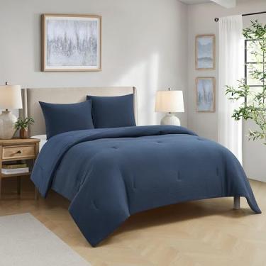 Imagem de Style House Conjunto de edredom xadrez de 3 peças, casal/Queen, ultramacio, leve e para todas as estações com fronhas combinando