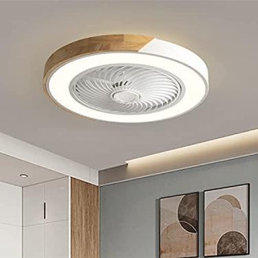 Imagem de Ventilador De Teto Com Luz De Teto 36w, Luz De Ventilador De Teto Invisível LED, Com Controle Remoto 3 Cores Regulável, Ventilador De Teto Ajustável De 3 Velocidades, Fácil De Limpar, Luz Da Sala