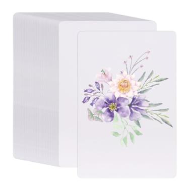 Imagem de GLOBLELAND 150 folhas de papel branco aquarela cartões postais em branco para adultos 15 x 9,9 cm marcadores de cor de água em branco 63,5 kg/300 g/m² cartões de aquarela a granel para artistas