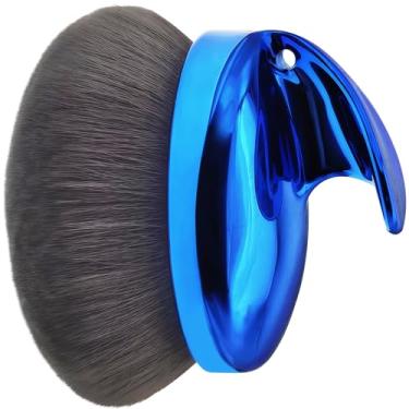 Imagem de Yoyair Escova autobronzeadora extragrande para maquiagem corporal 112 mm pincel Kabuki de cabeça larga com cabelo sintético macio para maquiagem nas pernas e mistura de bronzeador fornece aplicação