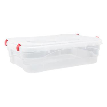 Imagem de Caixa Organizadora Guarda Roupa Multiuso 23L Trava 0620T - Jaguar