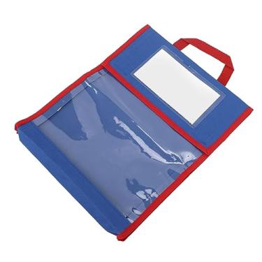 Imagem de Bolsa infantil transparente para livros com alça para material escolar e materiais de leitura