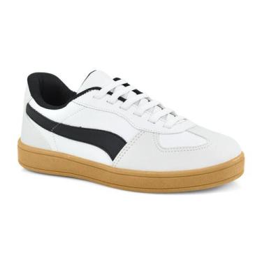 Imagem de Tênis Feminino Godiva Casual Cano Baixo Branco Confortável, Branco, 35