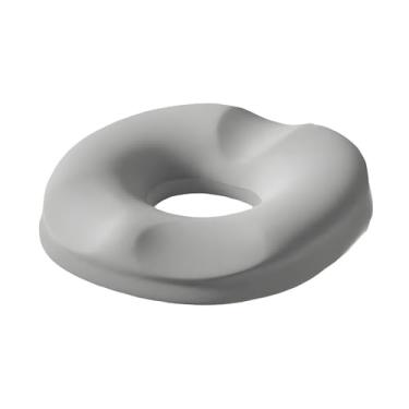 Imagem de Zialofi Almofada para assento de donut, espuma viscoelástica, confortável, inovadora, leve e respirável, almofada para cóccix, escritório doméstico para, Cinza Prateado