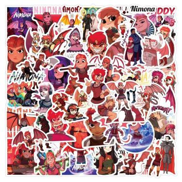 Imagem de Adesivos Nimonas Waterproof Vinyl Anime 60 unidades/lote para laptop