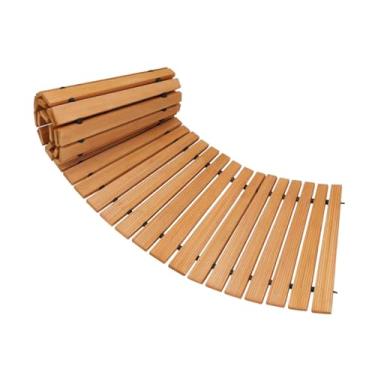 Imagem de Bothyi Caminho de jardim de madeira, portátil, superfície antiderrapante, de calçadão, caminho de pátio para jardim, quintal externo