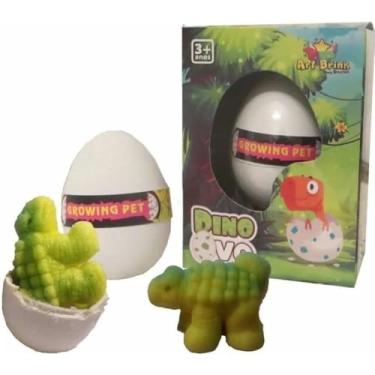 Imagem de Genérico, Kit 6 Unidades Dino Ovo Surpresa Brinquedos Dinossauro Cresce Na Agua Sortido 8 Cm