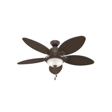 Imagem de Ventilador de Teto Residencial Caribbean Breeze Vime Marrom Hunter Fan Oficial