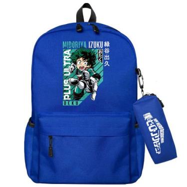 Imagem de Mochila escolar Mys Heros Academia para crianças - 35x12x43cm - yiweis