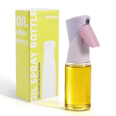 Imagem de OLUFIA Pulverizador de óleo para cozinhar garrafa dispensadora de azeite de oliva, recarregável para cozinhar, saladas, churrascos e muito mais (roxo)