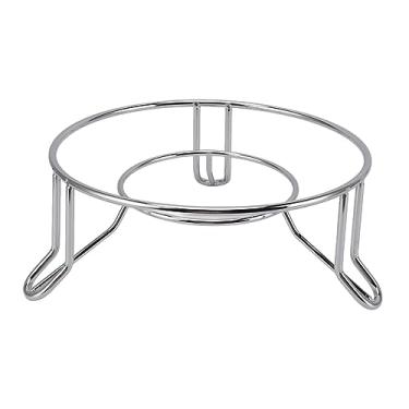 Imagem de Suporte para tripé de aço inoxidável MUNEFE, suporte para panela de cozinha, suporte para tripé para placa quente, almofada de descanso para panela com isolamento térmico para