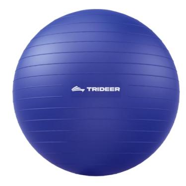 Imagem de Trideer Exercise Ball (45-85 cm) Extra Grosso Yoga Cadeira Esferográfica, Antiexplosão Resistente Estabilidade Bola Suporta 2200 lbs, Bola de Nascimento com Bomba Rápida (Escritório e Casa e Academia), Indigo Blue, L(58-65cm)