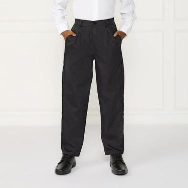 Imagem de Calça Social Infantil Preta Menino Oxford Esporte Fino Festa - JL Kids