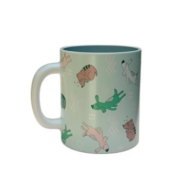 Imagem de Caneca Xícara de Café Porcelana 300ml Com Desenho Engraçado De Cachorros
