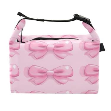 Imagem de STAYTOP Lancheira fofa de gravata borboleta com fivela, lancheira isolada para meninos e meninas, lancheira térmica para trabalho escolar