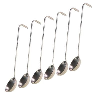 Imagem de Concha Aço Inox Cabo Longo Com Gancho P/Pendurar Restaurante Hotelaria Sopa Feijão Caldeirão Molho (6)