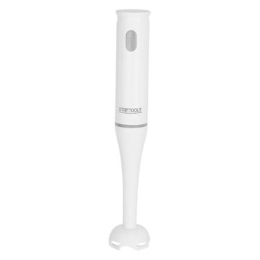 Imagem de Mixer Elétrico com Copo 700ml, 200W, 127V, Preto e Branco, Lâmina de Alta Eficiência, Velocidade Variável, 35cm Altura