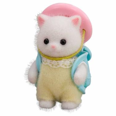 Imagem de Figura com Acessório - Sylvanian Families - Bebê Gato Persa - Epoch Magia