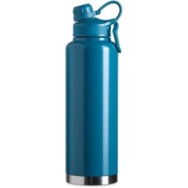 Imagem de GARRAFA TÉRMICA GRANDE 1.5 LITROS, QUENTE, FRIO, INOX DUPLA PAREDE, CAFÉ ACADEMIA TRABALHO (AZUL)