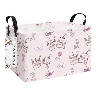 Imagem de Cesto de roupa suja FANKANG dobrável impermeável 38x26x23cm