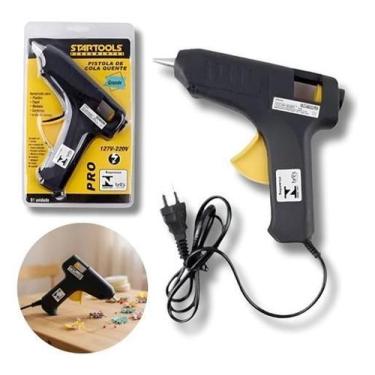 Imagem de Pistola De Cola Quente Grande Bivolt 15W - Preta - Startools