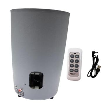 Imagem de oshhni Robô de Tênis de Mesa com Máquina de Bolas de Pingue-Pongue para Prática, Recarregável, Profissional, Automática e Portátil para Treinamento e Jogo, Cinza