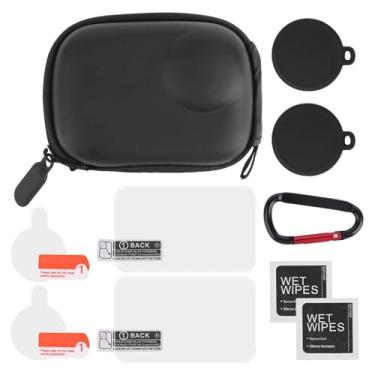 Imagem de Estojo de Transporte para Insta360 Go Ultra, Inclui Protetores Tela Películas para Lentes e Tampa Lente Bolsa Armazenamento Rígida Compacta Organização Transporte Acessórios Câmera