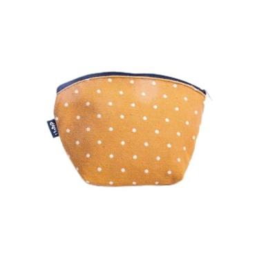 Imagem de necessaire viagem grande; organizador maquiagem cinza; bolsa estampada premium