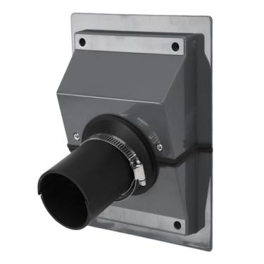 Imagem de aqxreight Conjunto de Linha de Penetração de Parede Hvac, Kit de Cobertura de Plástico Dividido, Conjunto de Linha Ac, Cobertura de Parede Com Junta Macia para Ar Condicionado Interno e (GREY)