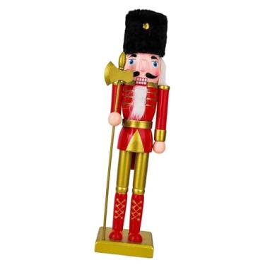 Imagem de Sclmgo Estatueta Quebra-Nozes de Natal, Decoração Natalina, Artesanato, Boneco Quebra-Nozes de 38 Cm para Escritório, Sala Ou Prateleira, Estilo B, Tamanho real